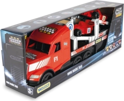 Magic Truck Sport fórmula 1 camión luminoso con remolque y 2 coches F1