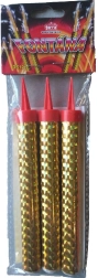 Fuente de fiesta dorada 12 cm, 3 uds