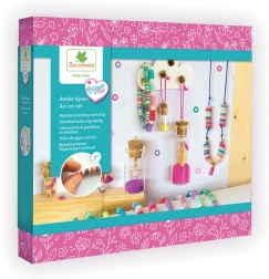 Fabricación de joyas – joyas arcoíris con cuentas Heishi y mini botellitas