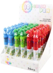 Bolígrafo con dinosaurios 10 colores