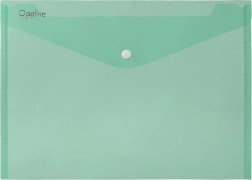 Sobre tipo cartera con broche A5 Opaline verde