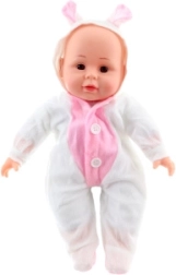 Muñeco bebé con sonidos 30 cm en ropa blanca