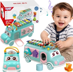 Coche musical con clasificador de formas y xilófono WOOPIE BABY