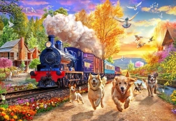 Puzzle Bluebird Alcancemos el tren 1000 piezas