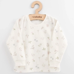 Camiseta infantil de algodón de manga larga New Baby Kindergarten flores