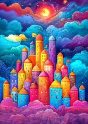 Puzzle ENJOY Fortaleza en las nubes 1000 piezas
