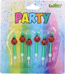 Velas de fiesta mariquita