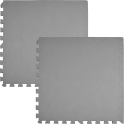 Alfombrilla de espuma HUMBI 120 × 60 cm – grandes puzzles de espuma impermeables, gris oscuro, 2 uds