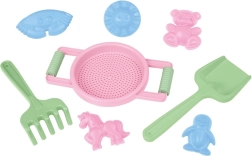 Set de arena Lena para niños de 8 piezas