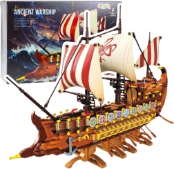 Set de construcción – antiguo barco de guerra romano, 2073 piezas