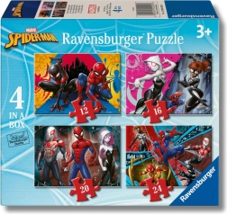 Puzzle Ravensburger Marvel: Spider-Man 4v1 (12–24 piezas)
