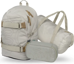 Set Baagl Skate Mist: mochila, estuche, bolsa deportiva