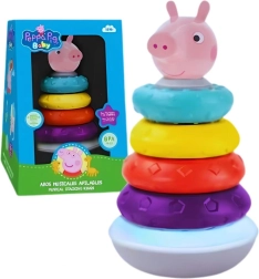 Rompecabezas educativo piramidal con efectos de sonido Peppa Pig