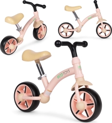 Bicicleta de equilibrio infantil ECO TOYS rosa