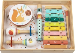 Set de instrumentos musicales para niños Animales del bosque