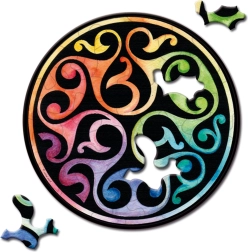 Mini puzzle redondo Curiosi Picoli – Capullo, 33 piezas