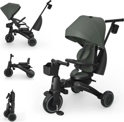 Kinderkraft jazz 3 triciclo infantil plegable verde (9m+)