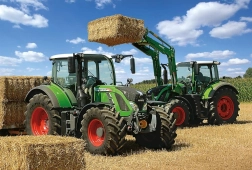 Puzzle SCHMIDT – tractores FENDT 724 Vario y FENDT 716 Vario, 100 piezas