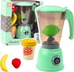 Batidora eléctrica infantil con frutas y taza - Verde