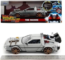 DeLorean Regreso al futuro III 1:24 modelo metálico con puertas que se abren Jada Toys
