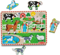 Puzzle de granja de madera de Melissa & Doug