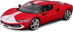 Modelo de coche Bburago Ferrari 296 GTB Assetto Fiorano rojo 1:18