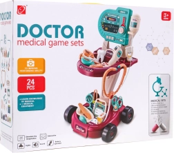 Carrito médico infantil con ECG y accesorios