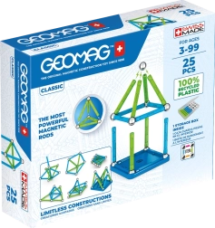 Construcción magnética GEOMAG classic recycled – 25 piezas