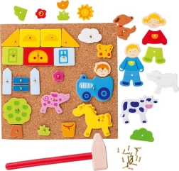 Goki Juego con martillo Granja