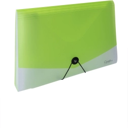 Organizador para documentos A4 con cierre elástico Opaline transparente-verde