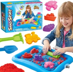 Woopie Set de arena cinética con arenero hinchable