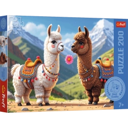 Puzzle TREFL Llamas coloridas 200 piezas
