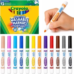 Set de rotuladores lavables para dibujo de 12 colores