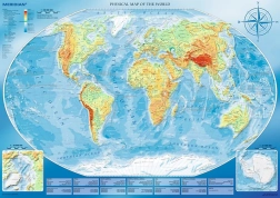 Puzzle de 4000 piezas – gran mapa físico del mundo