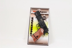 Pistola infantil de fulminantes Power Man de 22 cm