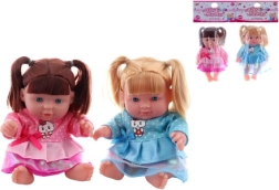 Muñeca en bolsita con coletas, 20 cm