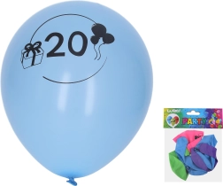 Globos inflables de 30 cm con el número 20 – set de 5 uds.