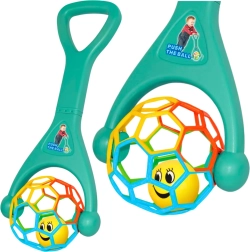 Juguete para empujar con pelota elástica y bola con sonajero