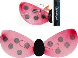 Set de accesorios de mariquita: alas y varita mágica para niños