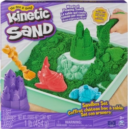 Kinetic Sand – set de arena de mesa verde con bandeja
