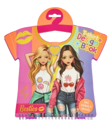 Libro para diseñadores de moda de camisetas Besties