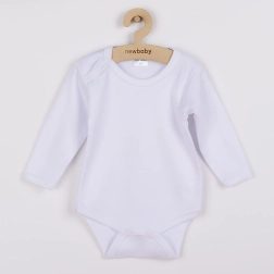 Body infantil de manga larga New Baby – blanco