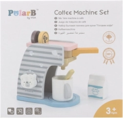 Cafetera de madera para niños POLARB con accesorios