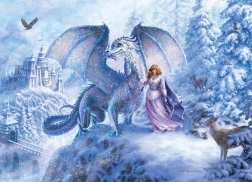 Puzzle familiar COBBLE HILL Dragón de hielo 350 piezas