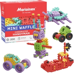Set de construcción Mini Waffle Konstruktor Majster de 200 piezas Marioinex
