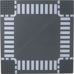 Base de construcción para bloques – cruce de carreteras 26 × 26 cm
