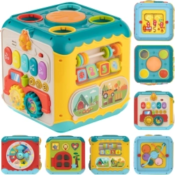 Cubo de actividades multifuncional Montessori Woopie Baby 6 en 1