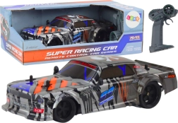 Coche deportivo RC 1:18 gris