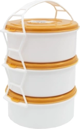 Portacomidas 3×1 l de plástico – mix de colores