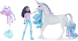 Figura de Unicorn Academy Layla con el unicornio Glacier y accesorio